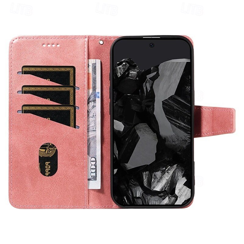 هاتف غطاء من أجل غوغل بكسل 10 برو XL بيكسل 9 برو اكس ال Pixel 8 Pro Pixel 7 Pro حافظة بطاقة المحفظة حماية كاملة للجسم مع الحبل ضد الصدمات مكتب  /  الأعمال جلد PU 2025 - $11.99 –P6