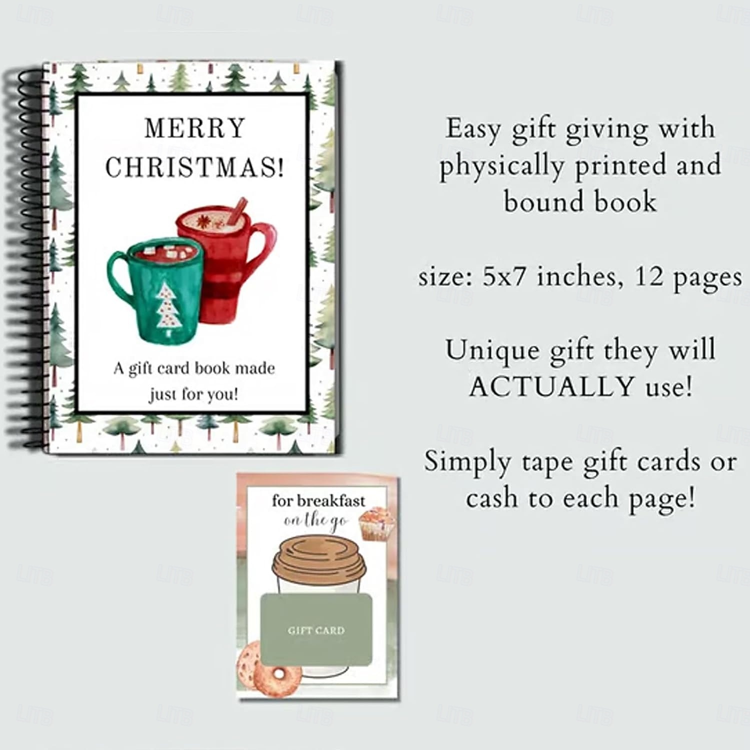Christmas Gift Card Book Surprises On Every Page DIY Spiral-Bound Merry Christmas College Survival Gift Card Book Holder Ideal Gifts for Family, Friends, Teachers, Teens And Colleagues 2026 - $17.49 –P12