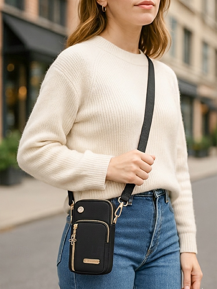 Sac à bandoulière imperméable pour femme avec design multi-poches, sac à main de voyage en nylon léger pour l'extérieur, le sport et l'utilisation quotidienne de 2026 ? $14.99 –P3