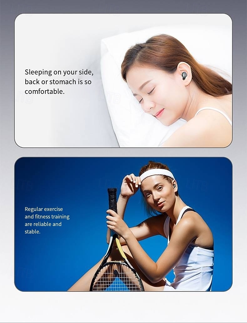 X1 True Wireless Headphones TWS Earbuds In Ear Bluetooth 5.3 Sports for Apple Samsung Huawei Xiaomi MI Gym Workout Outdoor Trekking Office Business Valentine's Day Gift 2026 - $19.99 –P7