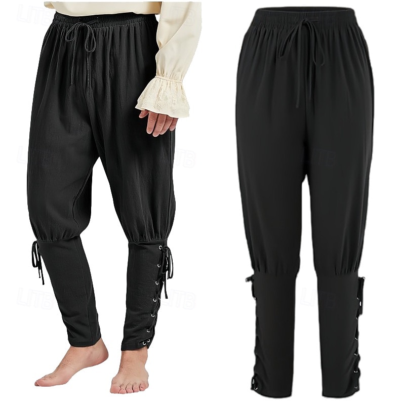 Retro Antiguo Medieval Renacimiento Traje de cosplay Accesorios Pirata Vikingo Disfraz Hombre Vikingo Pirata Víspera de Todos los Santos Carnaval Rendimiento LARP Feria Ren Adulto Disfraz 2026 - $71.99 –P10