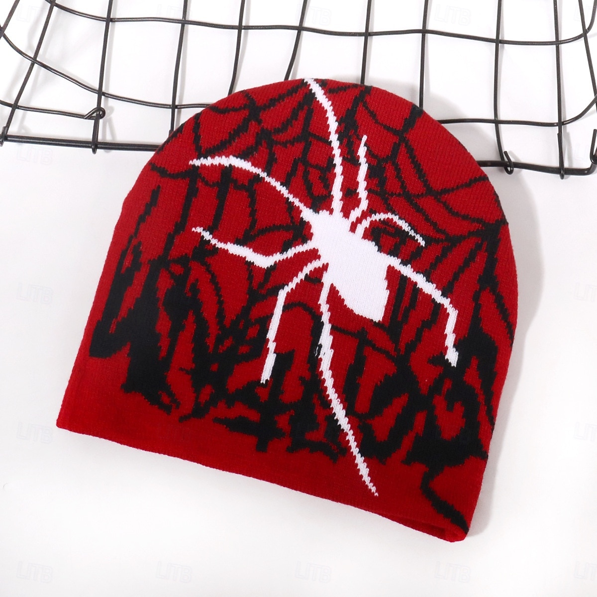 Miesten Sukupuolineutraali Pipo Talvihatut Pipot 骷髅头毛线帽 Neulo hattu Vaalean sininen Musta Akryylikuidut Jakardi Kudottu Kodikas Halloween Arki-asut Festivaali SPIDER hämähäkinverkko Lämmin 2026 - $4.49 –P3