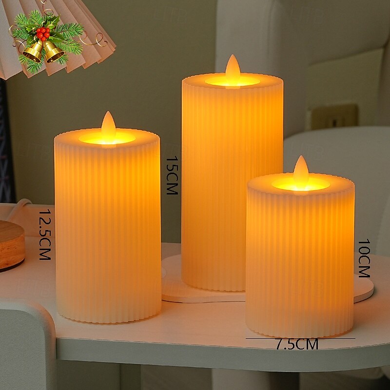 Kynttilä Langaton Tilan vaihtaminen Joulu Yksinkertainen Moderni AAA-paristot viritetty 3kpl 2026 - $17.99 –P5