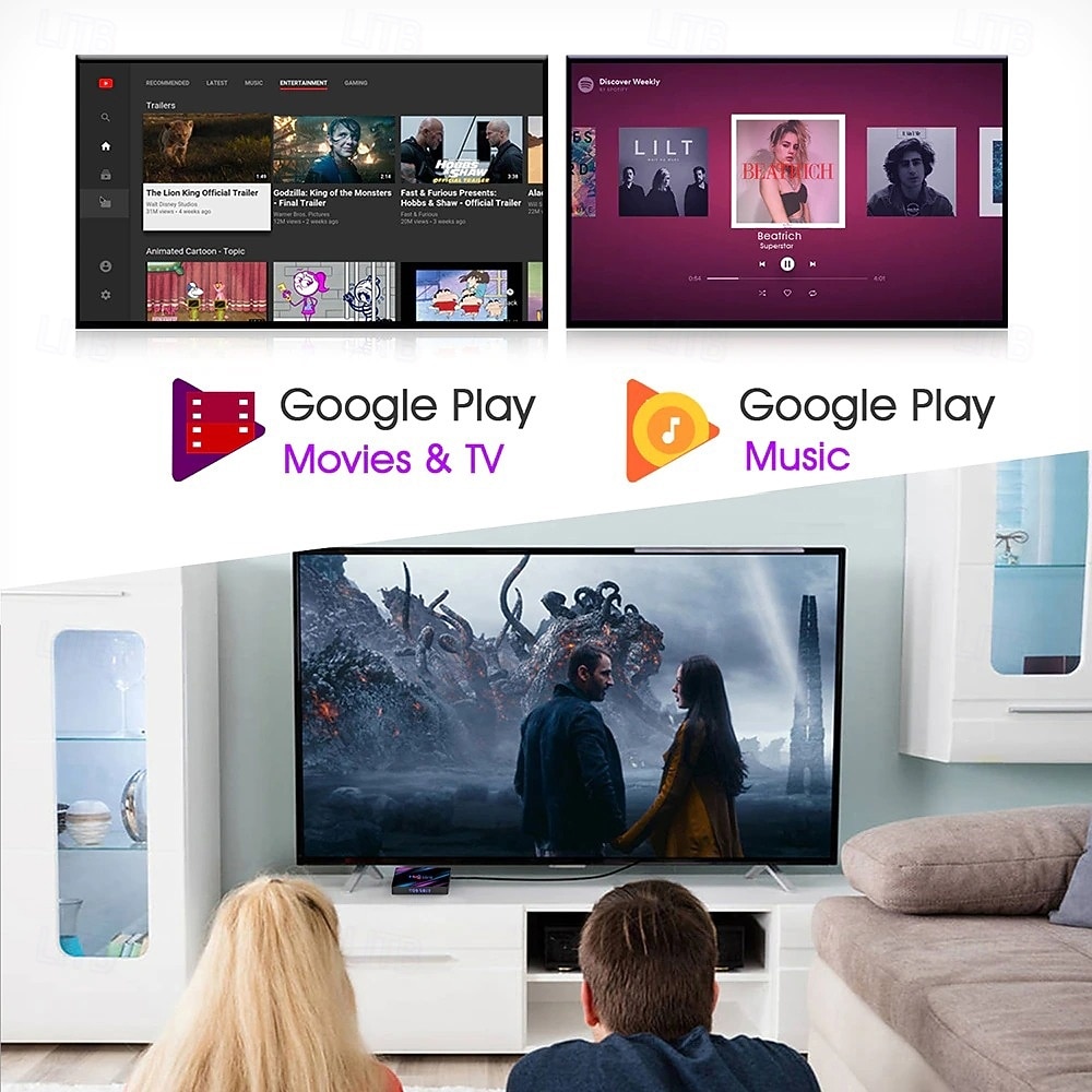 андроид 9.0 h96 max bluetooth 4.0 4k rk3318 2gb 16gb 2025 - $43.99 –P2