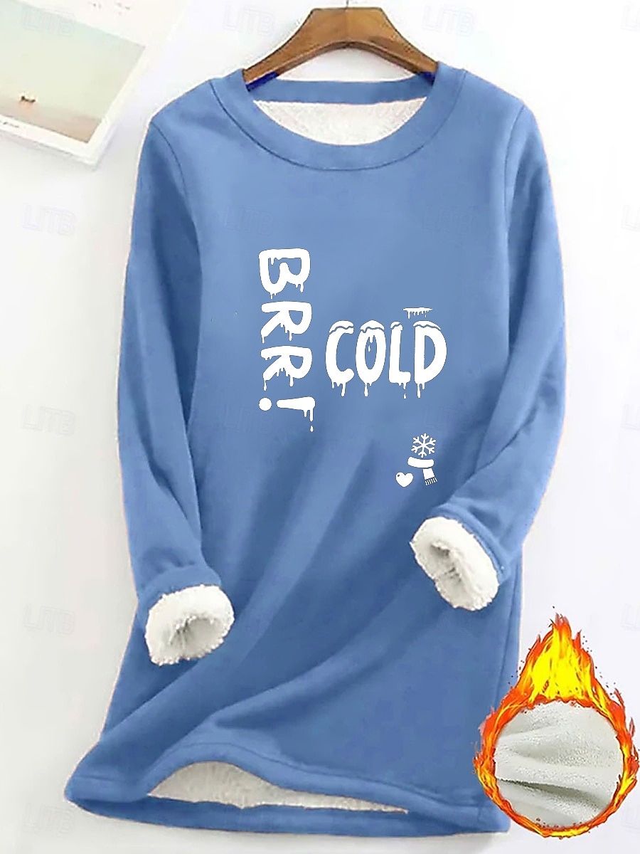 Pull femme sweat graphique lettre chaud décontracté duveteux manches longues col rond long hauts street casual rose clair noir rose foncé bleu printemps automne hiver de 2025 ? $23.99 –P9