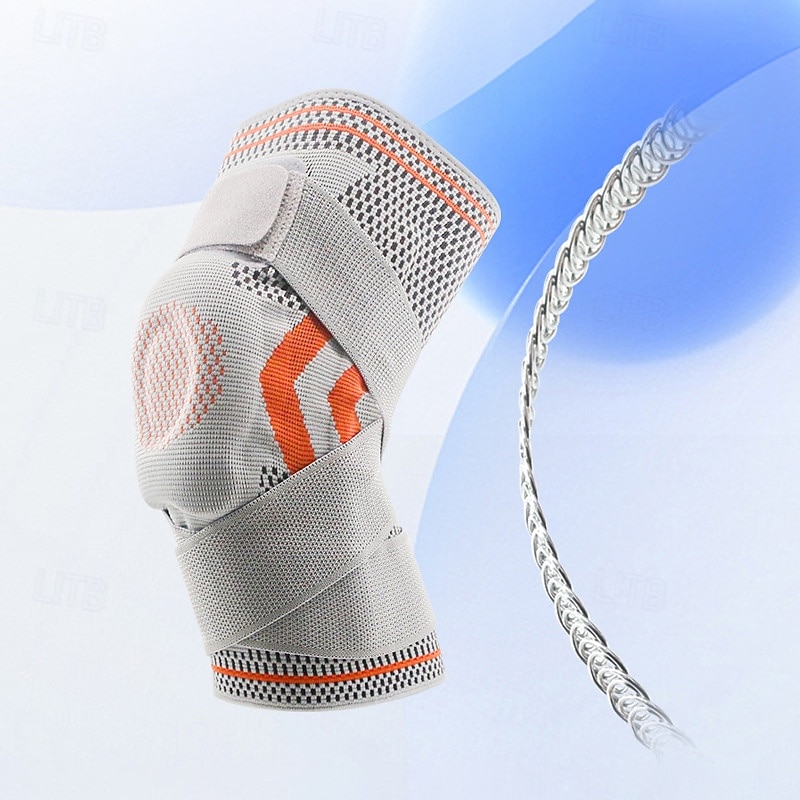 Masculino Pacote com 2 joelheiras de compressão esportiva Anti-Escorregar Tecido Dor no joelho Suporte de joelho Para Exercite-se LCA Levantamento de peso de 2025 por $20.99 –P3