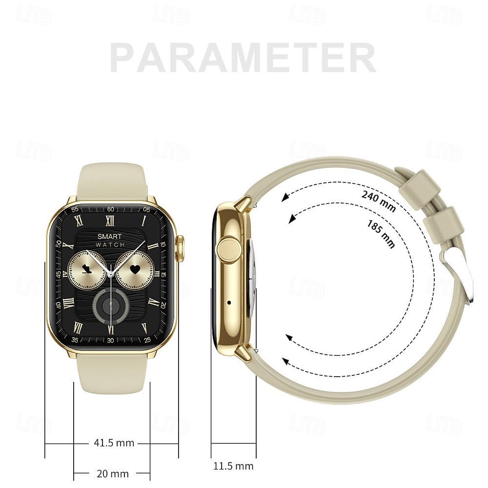 Montre connectée grand écran 1,85 pouces pour hommes et femmes, appels Bluetooth, 100 modes sportifs, fréquence cardiaque, sommeil, santé, musique locale, météo de 2025 ? $57.99 –P13