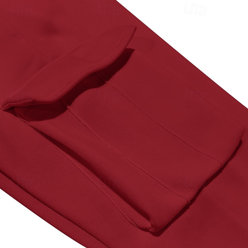 Hombre Sudadera Tracksuit Conjunto de atuendo Escote Chino Exterior Diario Deportes Correa Bolsillo Raya Negro Rojo Azul Marino Poliéster Ropa de Deporte Moda Ropa de calle Primavera 2026 - $57.99 –P12