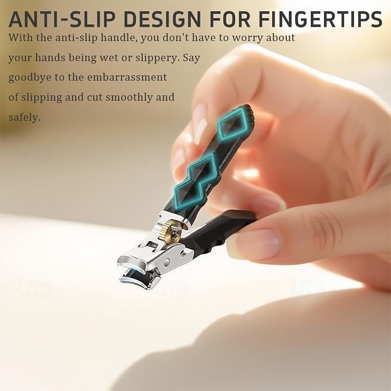 Set de clești de unghii Orthoclip de calitate medicală - cu maxilar lat &clește de tuns cu vârf unghiular pentru păr gros &unghii încarnate, cu blocare de siguranță &pilă de unghii, pentru vârstnici 2025 - $24.99 –P8