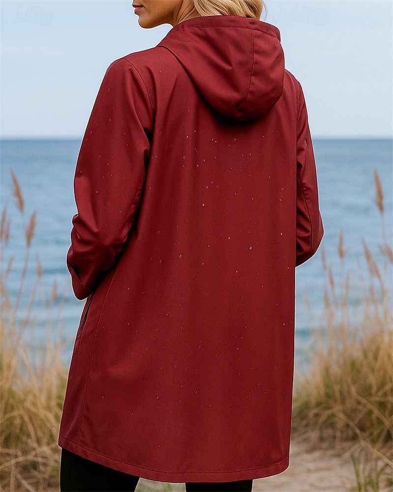 Жен. Куртка из софтшелла Куртка для туризма и прогулок Легкая куртка На открытом воздухе Водонепроницаемость Походная одежда Походная одежда Осень Верхняя часть Спандекс 2026 - $35.99 –P2