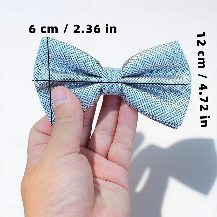 Per uomo Papillon Ufficio Tradizionale / Classico Colore Solido / Tinta Unita Serata Formale Ricevimento di matrimonio Data Festa di 18 anni Festival del 2026 a $3.99 –P1