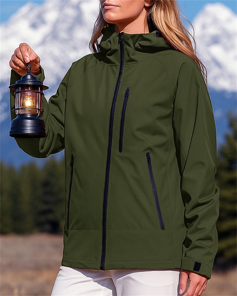 Dámské Venkovní bunda Dağcı Ceketi Dağcı Rüzgarlığı Venkovní Voděodolný Větruvzdorné Turistické oblečení Turistické oblečení Jaro Podzim sako Lov Lezení Kempování a turistika Pevná barva Černá Bíl 2026 - $32.99 –P6