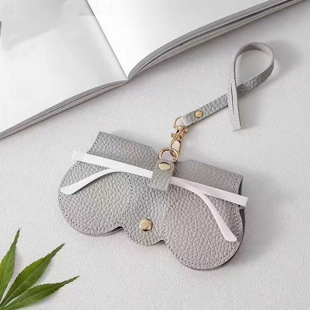 Мягкая кожаная сумка для солнцезащитных очков, 5 пар, портативный футляр для очков для женщин и мужчин, мягкий войлочный органайзер для очков с ремешком 2025 - $15.99 –P15