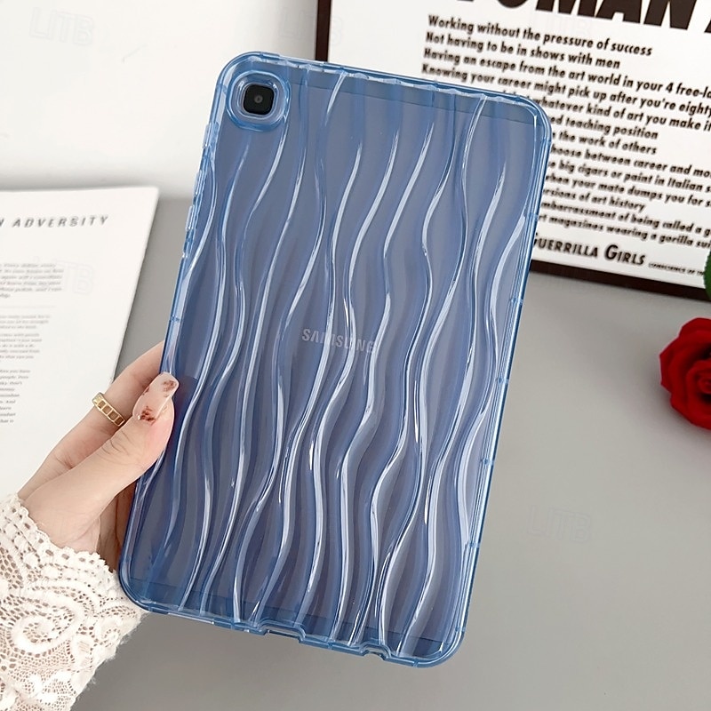 Tablet Case Cover For Samsung Galaxy Tab A9 8.7" S6 Lite 10.4" A8 10.5'' A7 Lite 8.7'' A9 Plus 11" Full Body Protective Shockproof Lines / Waves TPU 2025 - $13.99 –P6