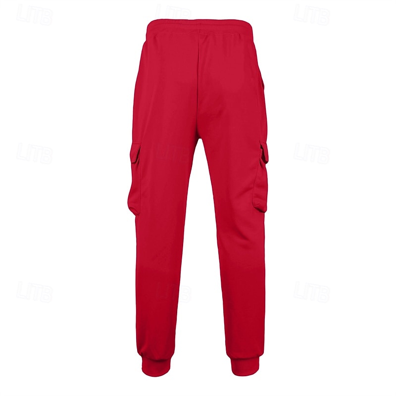 Per uomo Pantaloni da Tuta Cargo Pantaloni da tuta Joggers Pantaloni Coulisse Tasca Elastico in vita Semplice Comodità Quotidiano Sport all'Aperto Moda Casual Rosa Rosso Micro-elastico del 2026 a $20.99 –P18