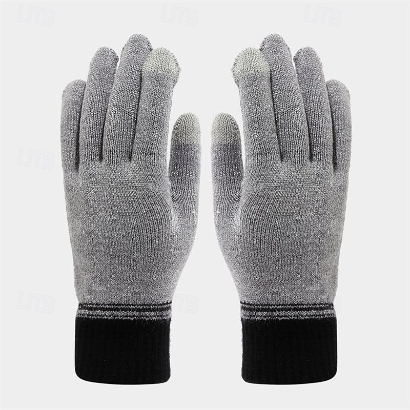 Homens Gorro Chapéus de inverno Gorros Conjunto de chapéu e luvas Gorro de inverno Caqui Cinzento Claro Fibras Acrilicas 3 Peças Tricotado Aconchegante Roupa Diária Para Noite Bloco de cor Quente de 2025 por $28.99 –P3
