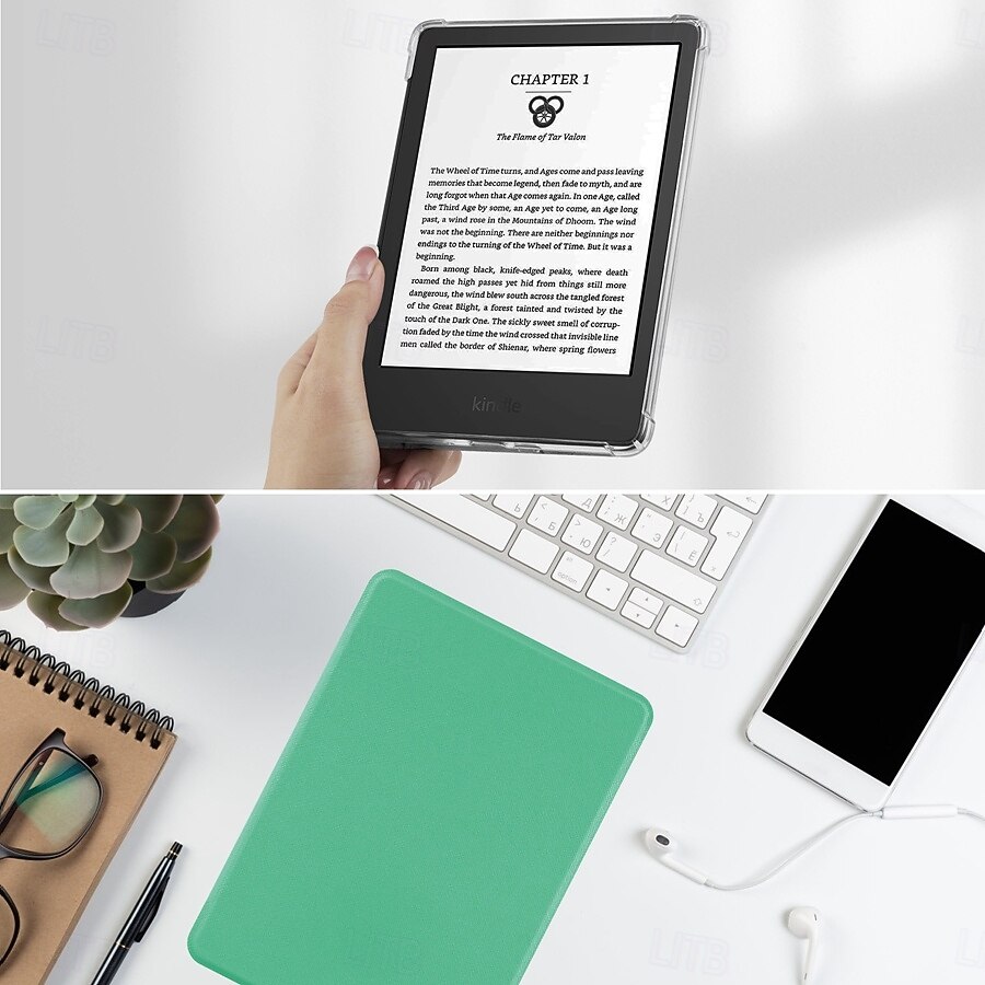 Чехол для планшета Amazon Kindle Paperwhite (12-го поколения) 2024 года, Kindle Paperwhite 11-го поколения 2022 года, 6-спусковая ручка, интеллектуальное автоматическое включение/выключение, защитный 2025 - $13.99 –P7