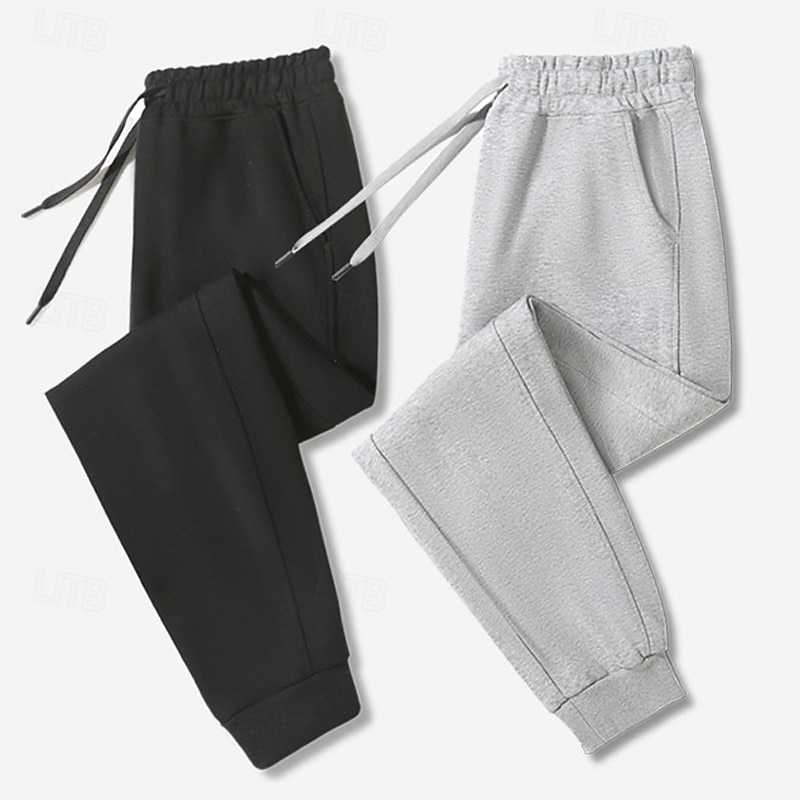 Per uomo Pantaloni da tuta Joggers Pantaloni Coulisse Tasca Elastico in vita Semplice Comodità Sport all'Aperto Quotidiano Moda Casual Nero Bianco Micro-elastico del 2026 a $20.99 –P1