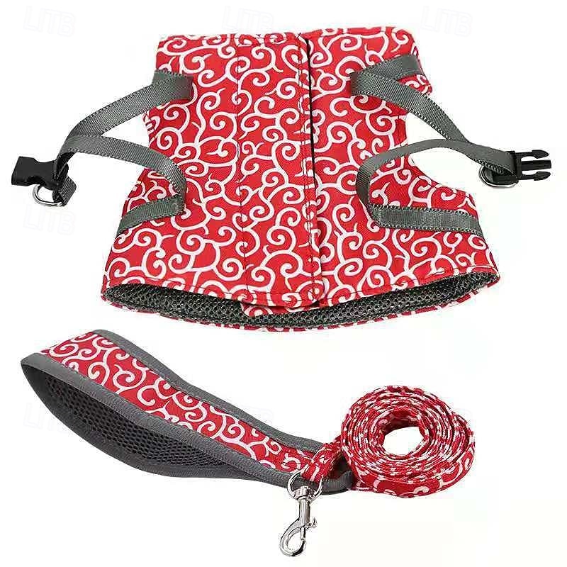 Cat Dogs Vest Harness and Leash, Anti-Break Away Chest Strap, Cats Clothes, Breathable Cat Harness Set, Escape Proof Soft Adjustable Vest Harnesses for Cats for Girl & Boy Cat Walking 2025 - $16.49 –P10