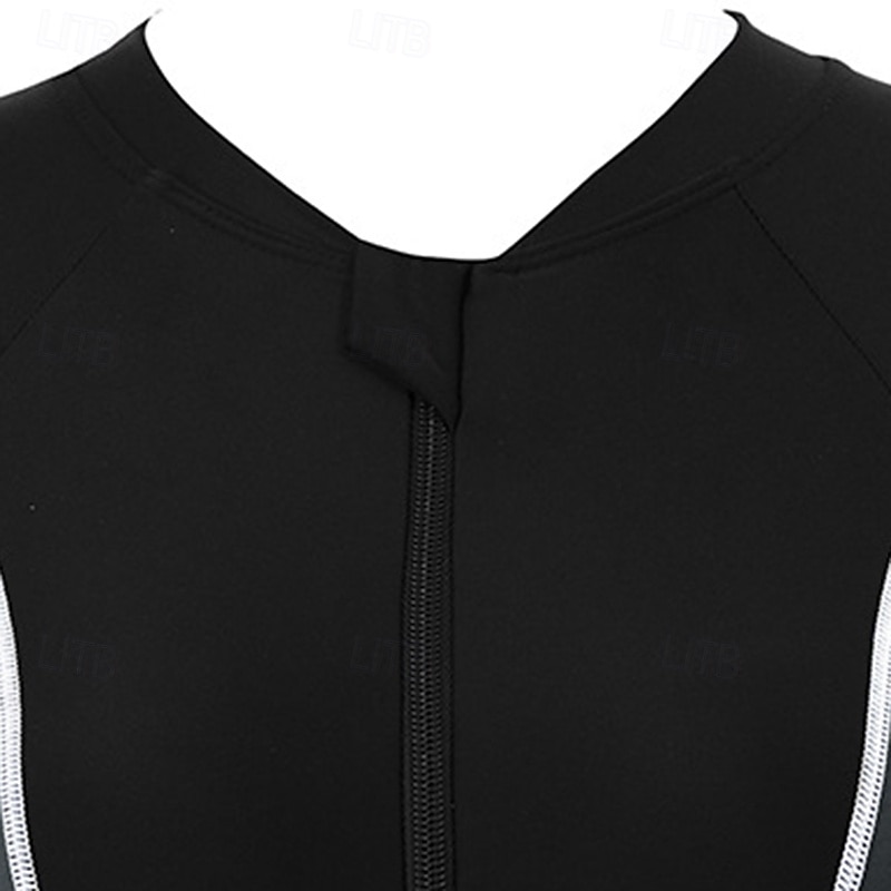 Dame Badetøy for hele kroppen Tettsittende dykkerdrakt UPF50+ Hurtigtørkende Høy Elastisitet Kortermet Badetøy Forside Glidelås Svømming Dykking Surfing Snorkling Lapper Sommer 2025 - $40.99 –P9