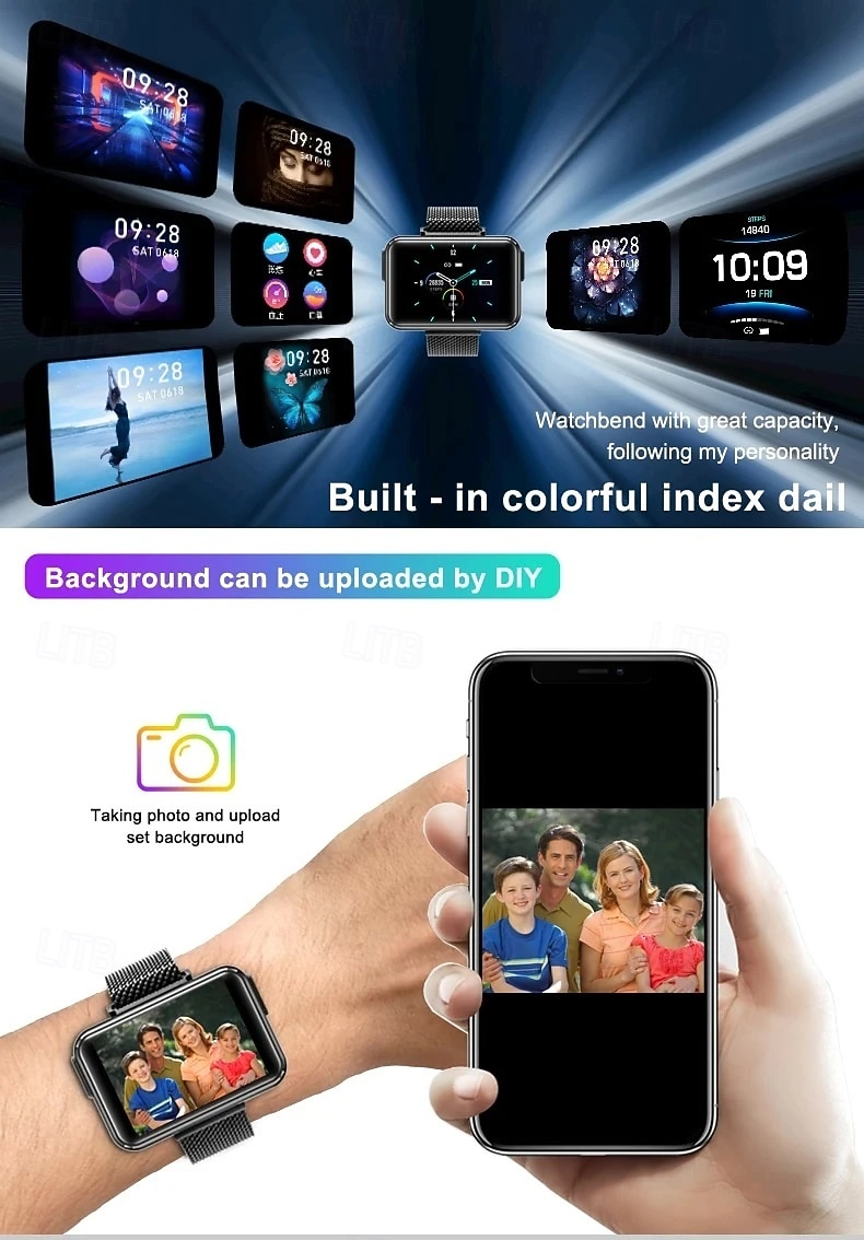 T91 Reloj inteligente 1.4 pulgada Smartwatch Reloj elegante Bluetooth Monitoreo de temperatura Podómetro Recordatorio de Llamadas Compatible con Android iOS Mujer Hombre Larga espera Impermeable 2025 - $71.99 –P6