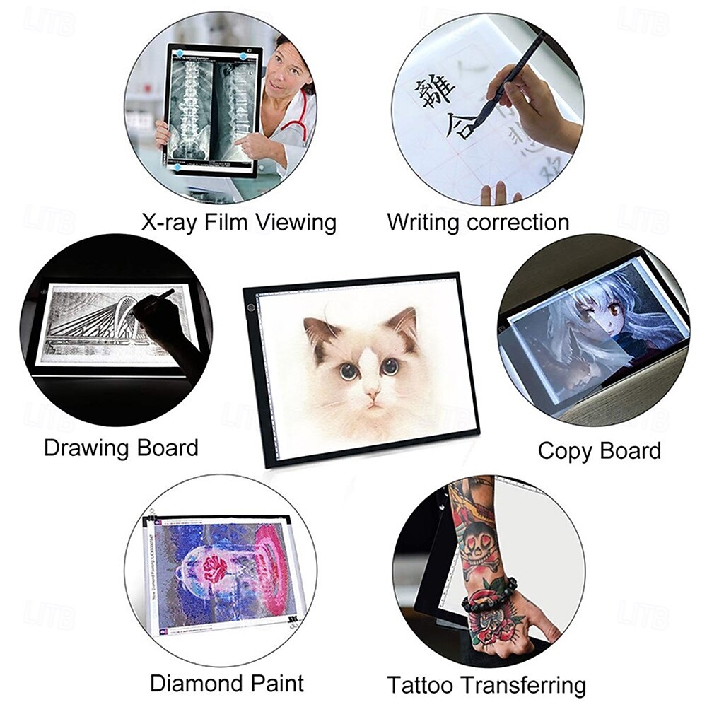 A3 A4 A5 Tracing LED Copy Board Stepless Adjustable Brightness Ultra-Thin USB Power Artcraft LED Trace Light Pad Diamond Painting Board also for X-ray Film Viewer 2025 - $19.99 –P7