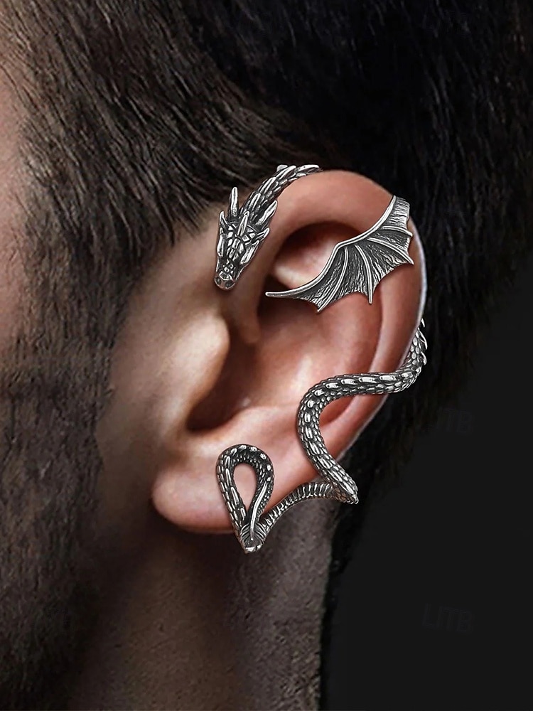 Dragon Ear Gothic Ear Cuff Women's Halloween Dragon Ear Cuff