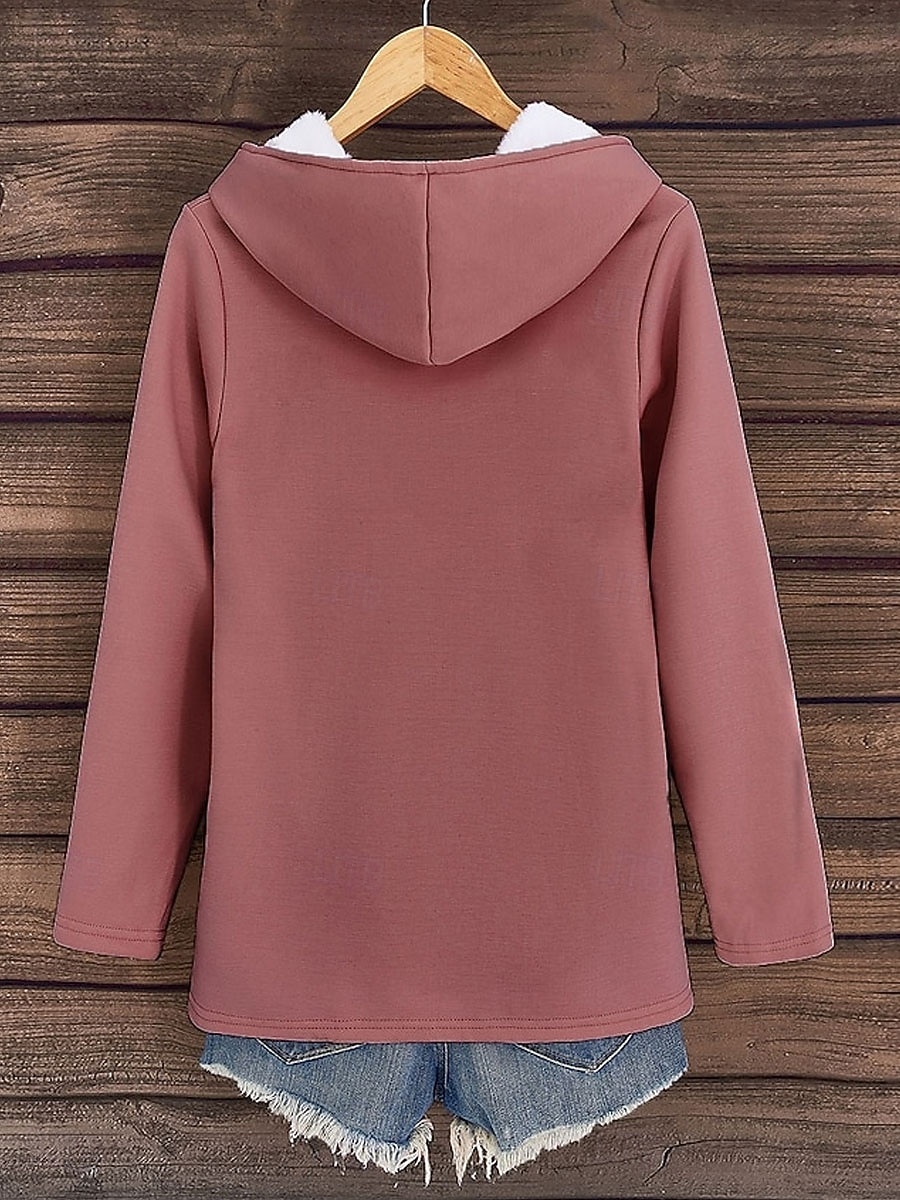Női Pulóver Hoodie pulóver Grafika Szöveg Alkalmi Comfrt Hosszú ujj Kapucni Hosszú felsők Utca Hétköznapi Nyomtatott Arcpír rózsaszín Medence Szürke Ősz Tél 2025 - $28.99 –P2