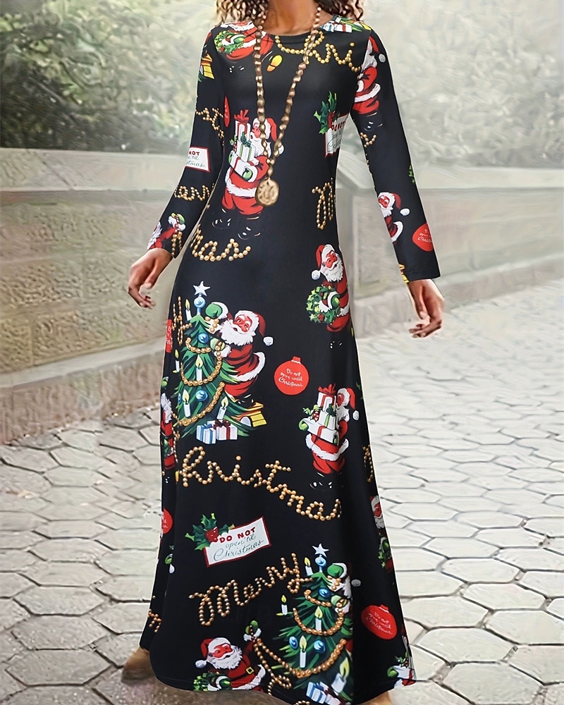 Damskie Długa sukienka sukienka maxi Sukienka Boho Elegancja Zabytkowe Moda Na zewnątrz Impreza Codzienny Regularny Ombre Graficzny Motyl Długi rękaw Półgolf Jasnożółty Czarno szary Czarny Żółty 2025 - $24.99 –P4