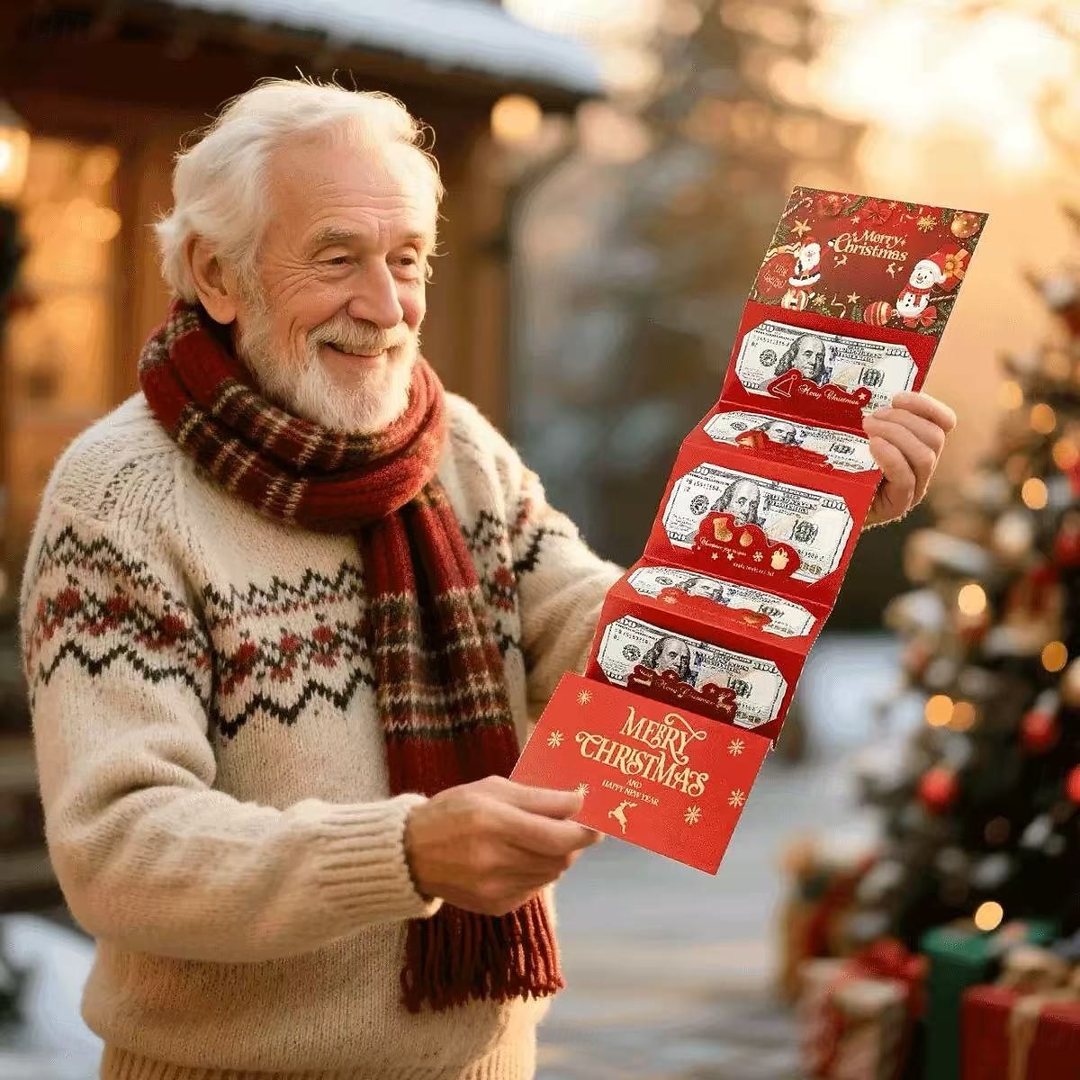 Christmas Money Gift Cards Envelope for Cash Gifts, Christmas Party Gifts Money Holder for Men Women Girl Boy 2025 - $21.99 –P19