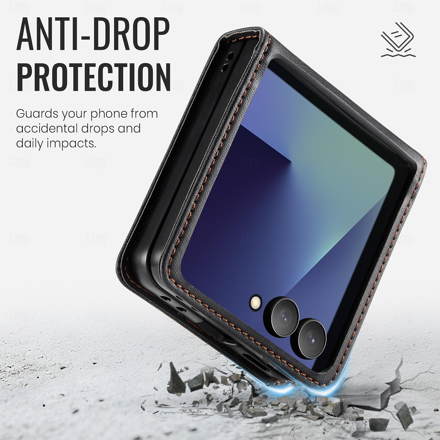Handy Hülle Handyhüllen Für Samsung Galaxy Z Flip 7 Magnetische Adsorption Brieftaschenhülle Magnetisch Vollschutz Ständer TPU PU-Leder 2026 - $15.99 –P6