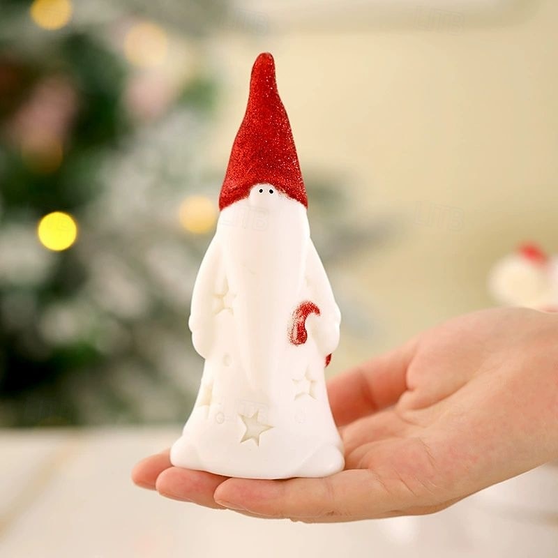 3pcs Christmas Candle Light Santa Claus Christmas Snowman LED Night Light Battery Powered Christmas Party New Year Home Creative Desktop Ornaments Holiday Atmosphere Light 2025 - CAD $21.99 –P7