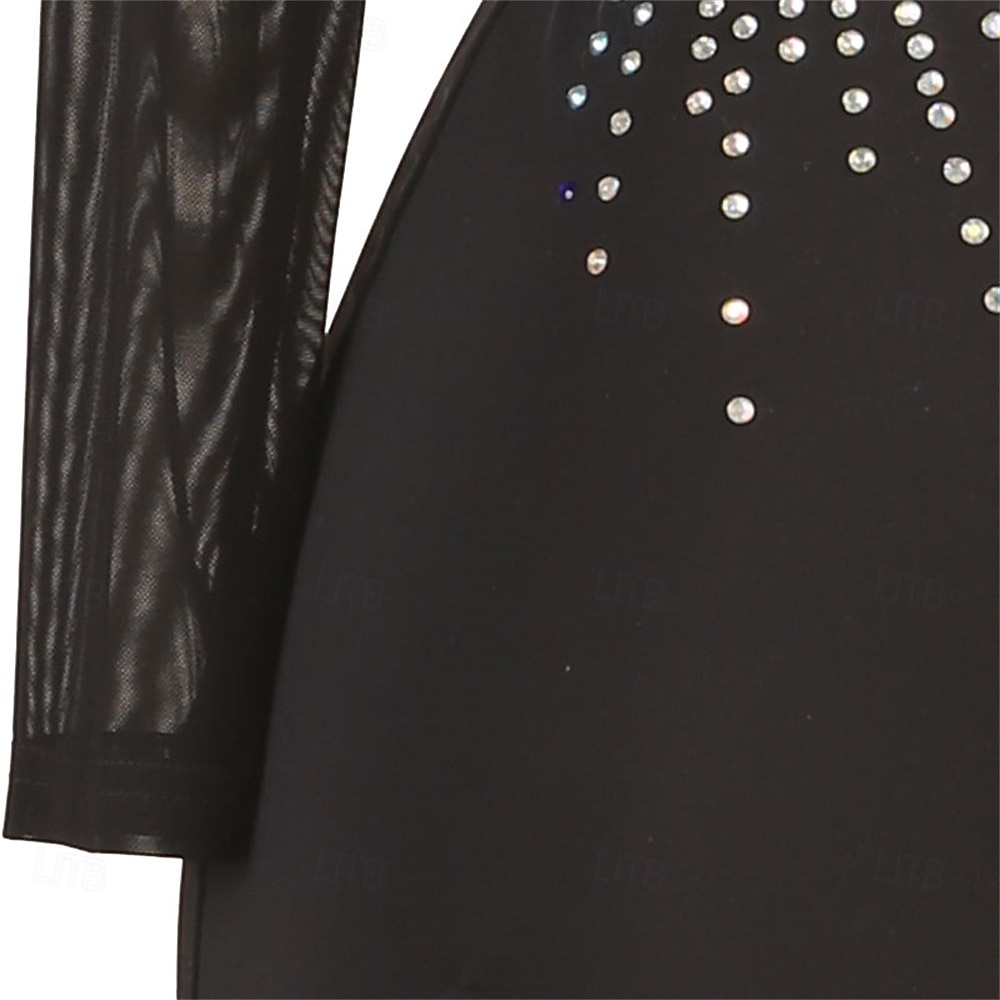 rochie de dans latin pentru femei rochii de antrenament pentru dans rumba rochii de performanță 2025 - $179.99 –P7