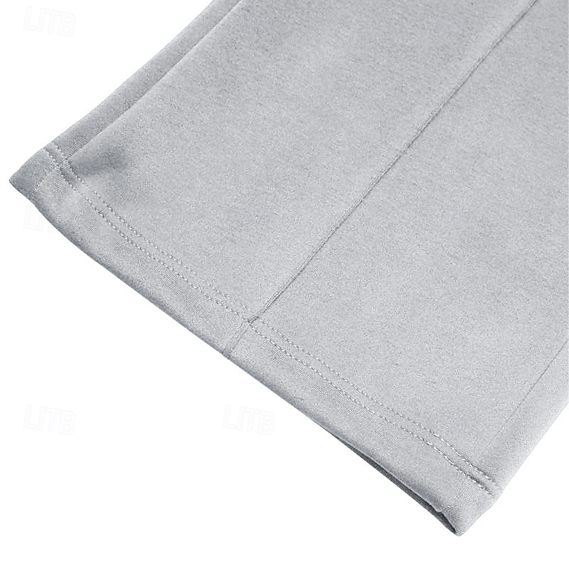Herren Jogginghose Jogginghose mit weitem Bein Hose Baggy-Hosen Kordelzug Elastischer Bund Gerader Schnitt Farbblock Atmungsaktiv Volle Länge Outdoor Lässig Täglich Mode Streetwear Schwarz Rote 2025 - $18.99 –P8