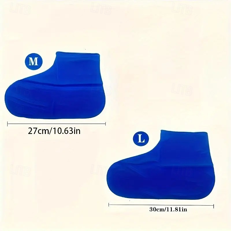 3 pary wielokrotnego użytku, wodoodpornych ochraniaczy na buty – antypoślizgowe silikonowe ochraniacze na buty dla mężczyzn i kobiet, trwałe, elastyczne &łatwe do czyszczenia 2026 - $11.99 –P8