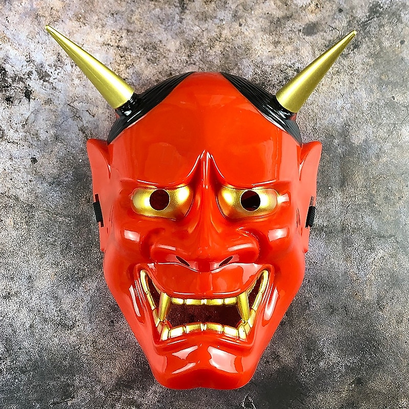 Samouraï démon Halloween Masque Masque Oni japonais Horreur Effrayant Visage Complet Adulte Unisexe Halloween Carnaval Performance Soirée Déguisements d'Halloween faciles Se déguiser de 2025 ? $13.99 –P2