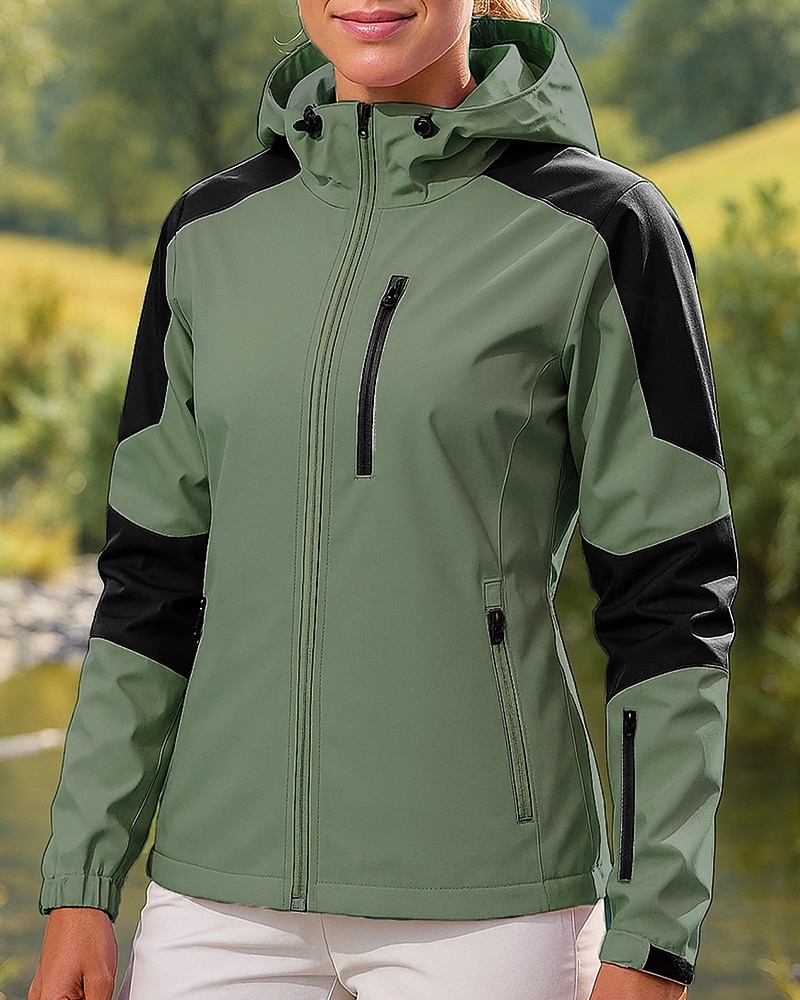 Femmes Coupe-Vent Veste softshell Veste de randonnée Extérieur Imperméable Coupe-vent Tenues de randonnée Vêtements de randonnée Printemps Automne Top Pêche Camping / Randonnée / Spéléologie Course de 2026 ? $38.99 –P6