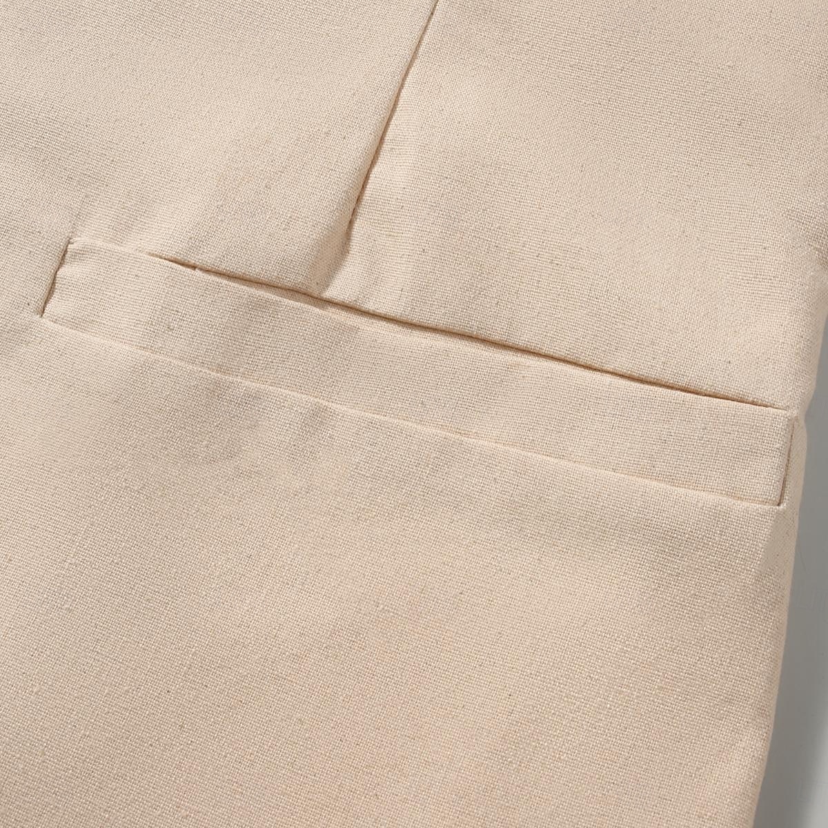 Per uomo Giacca di lino Formale Casa Bottoni Minimalista Primavera & Autunno Autunno Tutte le stagioni Tinta unica Attivo Vintage Colletto a Camicia Regolare Blu marino Verde Cachi Azzurro Giacca del 2026 a $91.99 –P26