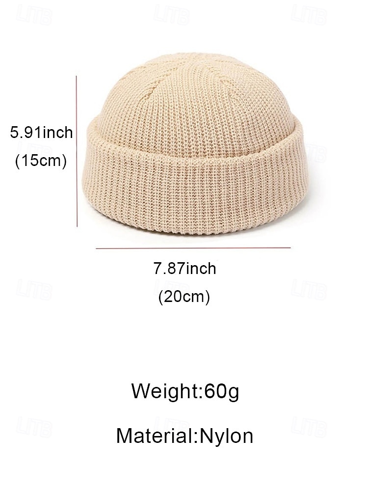 gebreide muts voor heren - zacht en comfortabel, geribbeld ontwerp, ideaal als winter- en kerstcadeau 2026 - $11.99 –P12