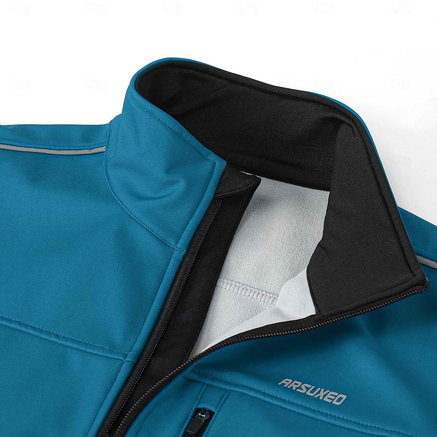 Arsuxeo Men's Cycling Jacket Windbreaker Fleece Jacket Winter Warm Ventilation Back Pocket Comfortable Bike Jacket Tracksuit Mountain Bike MTB Road Bike Cycling City Bike Cycling Black Red Blue Bike 2025 - $29.99 –P2