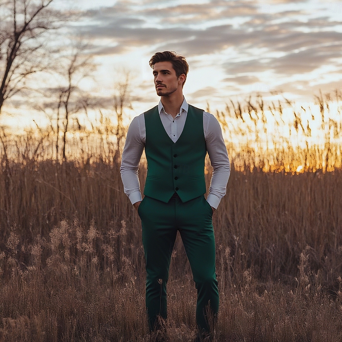 2025年 男性用 結婚式 ウェディングスーツ ノッチドラペル ブラック バーガンディー フォーマル ソリッド スリムフィット 2点セット  コレクション – $79.99 –P6