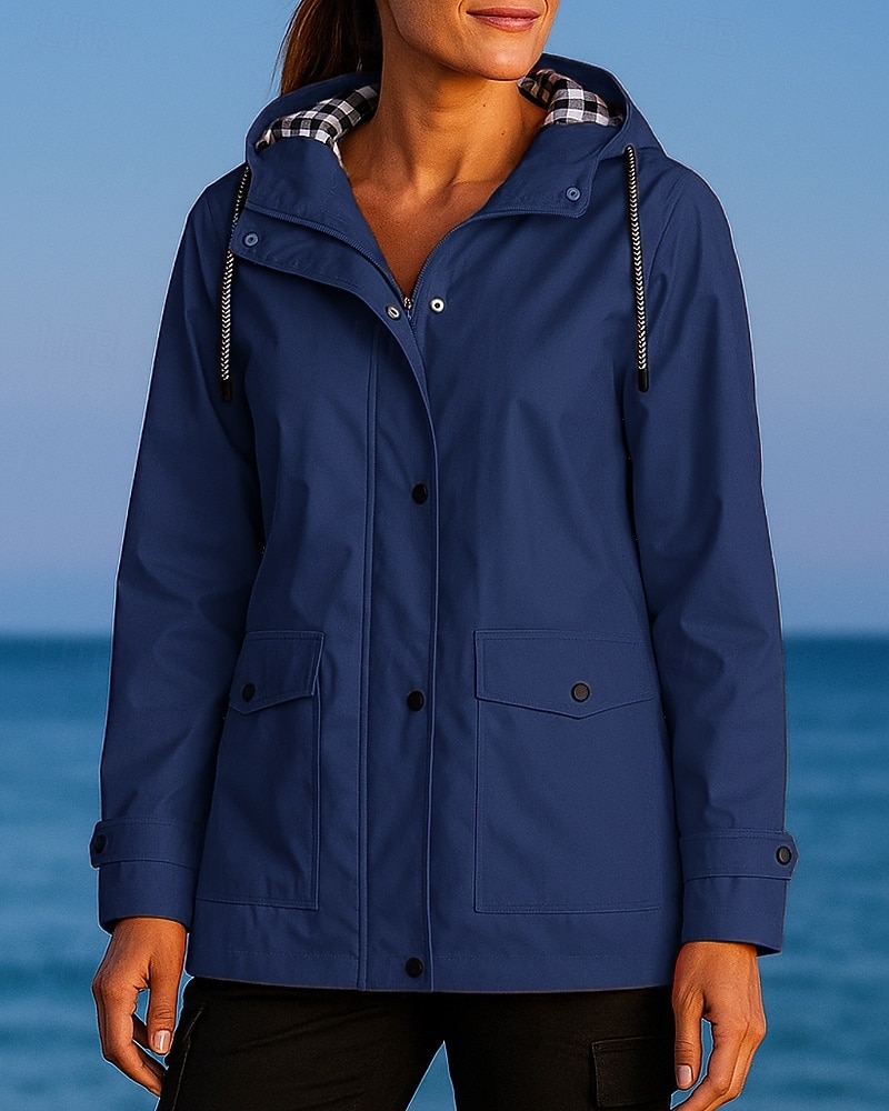 Новогодняя тематика Жен. Ветровка Куртка для активного отдыха Куртка для туризма и прогулок На открытом воздухе Водонепроницаемость С защитой от ветра Быстровысыхающий Легкость 2025 - $39.99 –P7