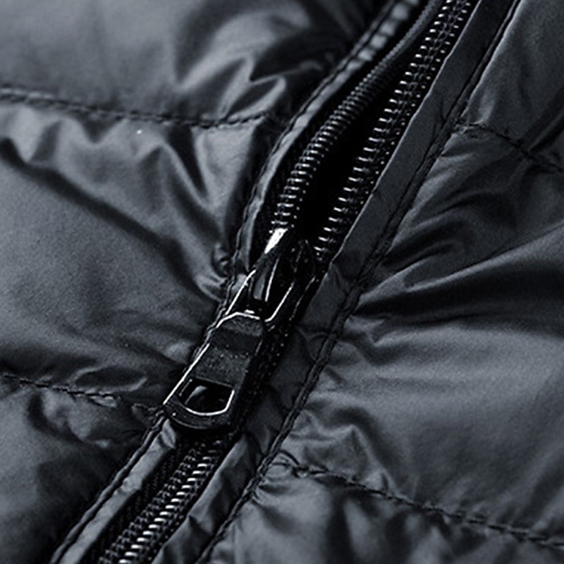 Men's Winter Coat Puffer Jacket Padded Jacket Pocket Polyster Vacation Daily Wear Date Regular Fashion Casual Comfortable Thermal Warm Fall Winter Solid / Plain Color Wine Black Royal Blue Dark Blue 2026 - $45.99 –P7