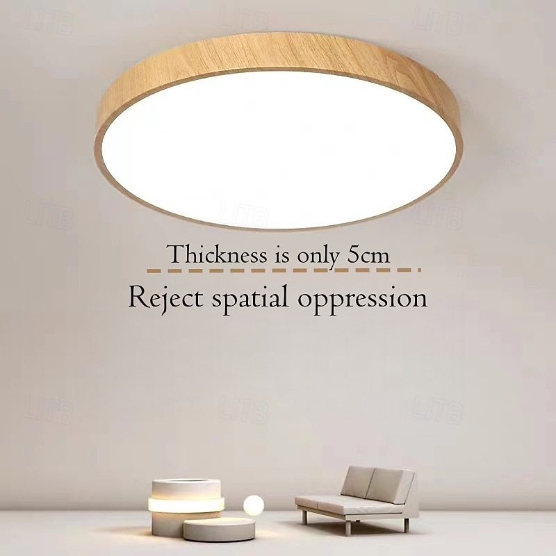 Круглый светодиодный потолочный светильник из кованого железа с цветным креплением в современном лаконичном стиле для гостиной 2025 - $70.99 –P2