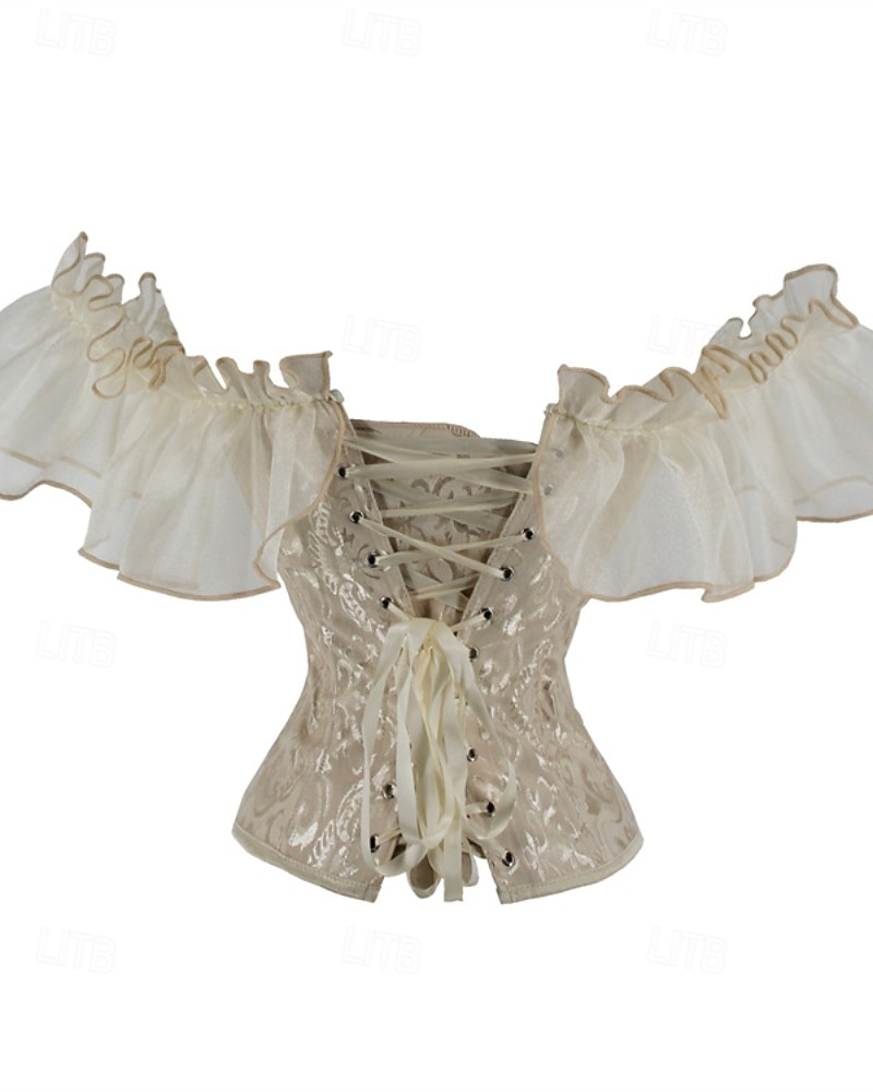 Γυναικεία Κορσέδες Shapewear Μέσης Cincher Διαμορφωτικός Ρουχισμός Σέξι κορσέ Σέξι Γλυκός Μονόχρωμες Σουρωτά Εξώπλατο Διακοπές Δρόμος Ημερομηνία Αμάνικο Κορσές Μαύρο Λευκό Μπεζ Άνοιξη Φθινόπωρο 2025 - $35.99 –P15