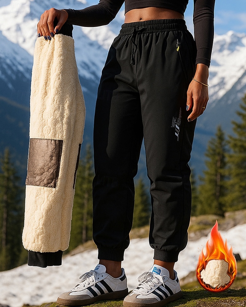 Per uomo Pantaloni da escursionismo Cappotto invernale Pantaloni in pile Pantaloni termici Inverno Autunno Esterno Vestibilità regolare Calore Termico Pantaloni Tasca Elastico in vita Nero Grigio del 2026 a $41.99 –P1