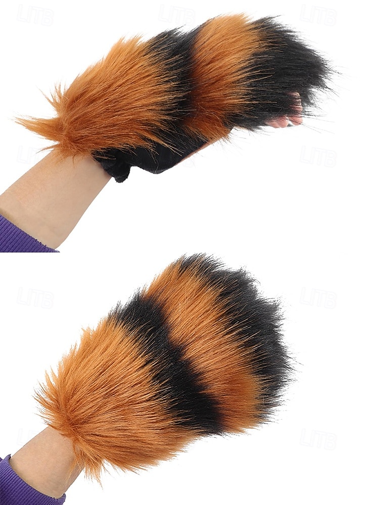 Mănuși de Halloween pentru femei cu gheare de pluș pentru costume de Halloween – accesorii pentru petreceri, cosplay și evenimente tematice 2026 - $18.99 –P6