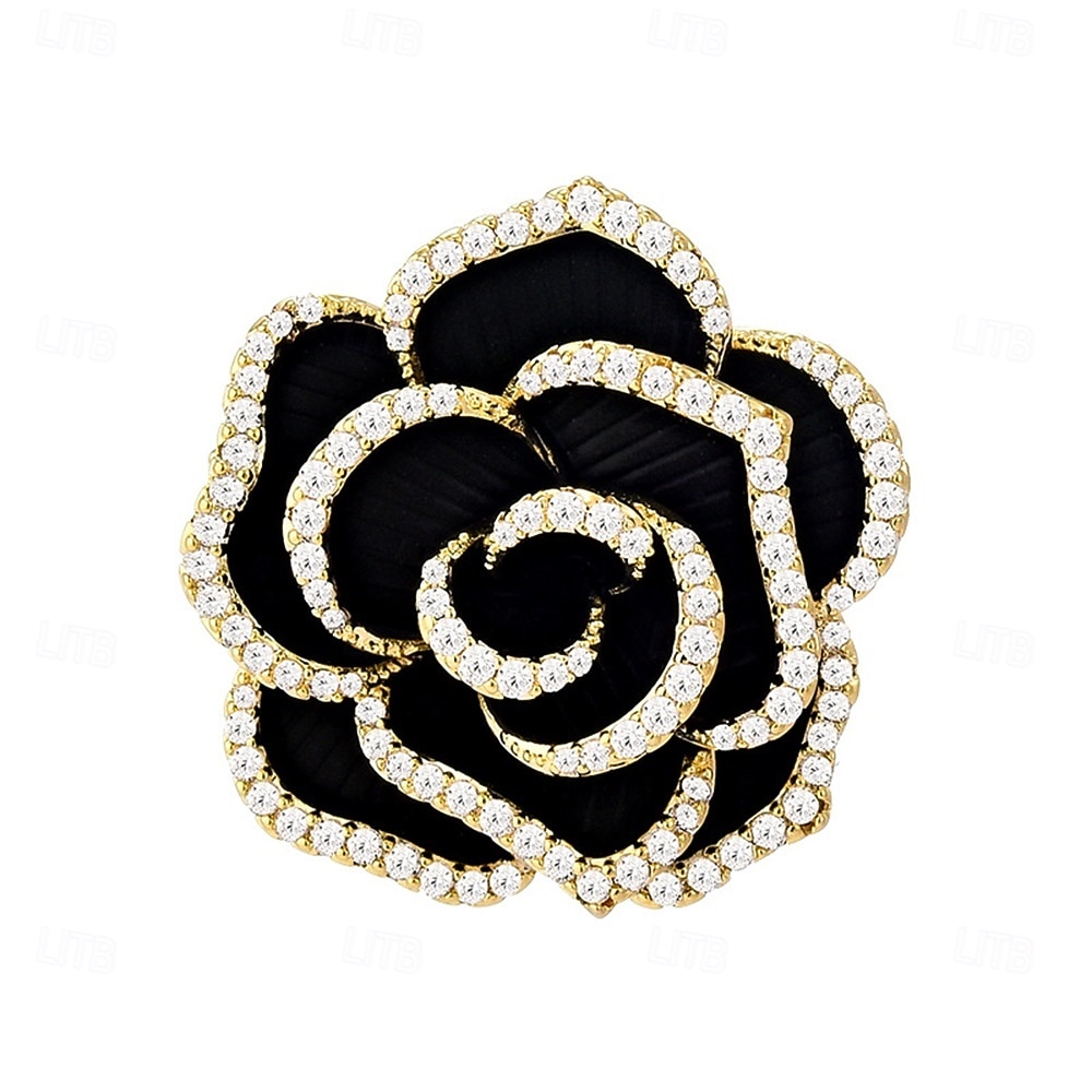 Broschen Klassisch Retro Blume Mode Brosche Schmuck Schwarz Für Hochzeit Party Geschenk Verlobung Abschlussball Festival 2026 - $32.99 –P5