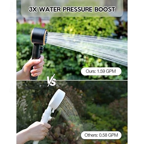 kannettava retkisuihku, 8000mah ladattava 5-puolinen imusuihkupumppu, 5 gallonan kokoontaitettava ämpäri, ulkosuihku vaellusrannalle, matkustamiseen, lemmikkien kylpyyn, autonpesuun, surffailuun 2026 - $130.99 –P4