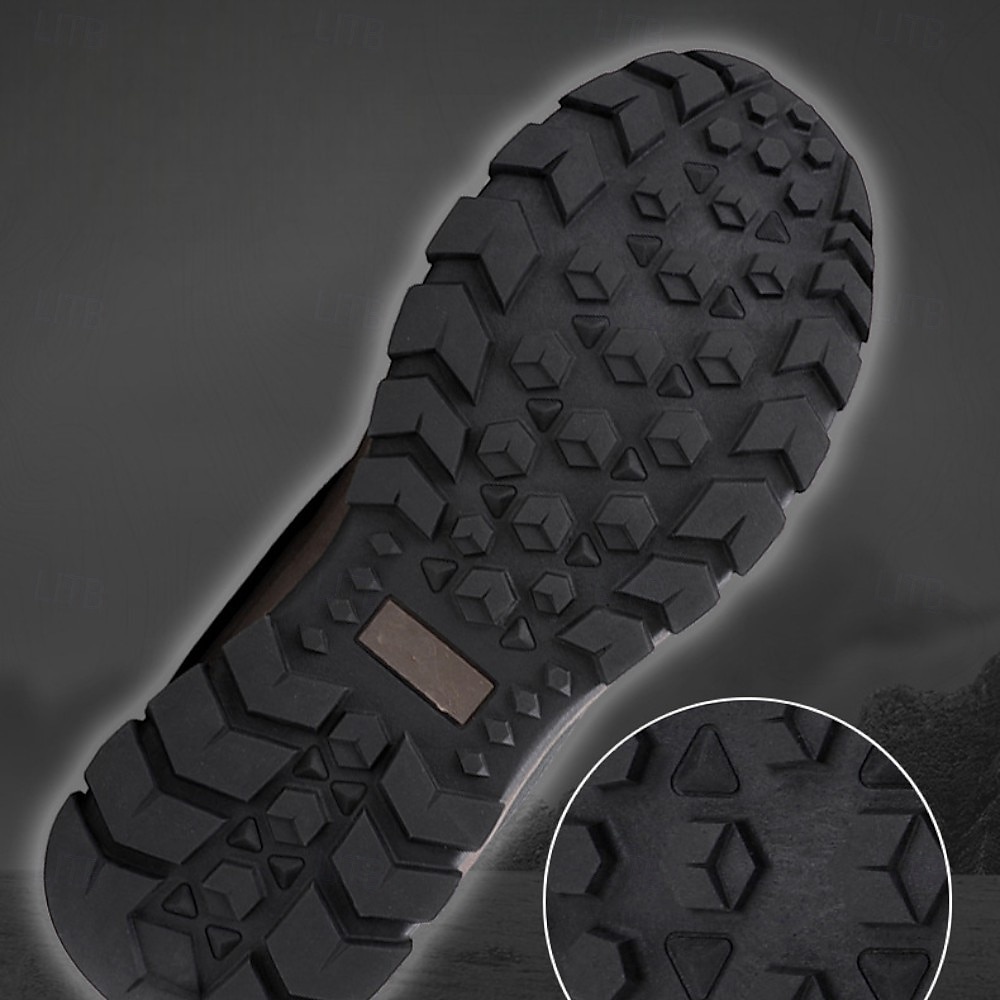 męskie zimowe buty śniegowe z podszewką z futra, wodoodporne, ocieplane, sznurowane, do użytku na zewnątrz, na zimne dni 2025 - $64.99 –P6